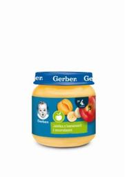 GERBER õuna-aprikoosi-banaanipüree 4k, 125 g
