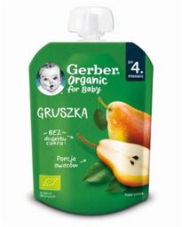 GERBER pirnipüree, orgaaniline, 4k, 80 g
