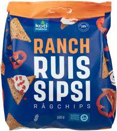 Kotimaista rukkikrõpsud ranch-maitselised 150g