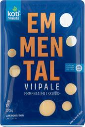 Kotimaista Emmentali viilutatud juust, 120 g