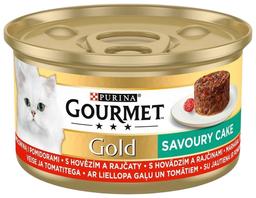 Kiisueine loomaliha-tomati, GOURMET GOLD, 85 g