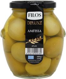 Filos Deluxe rohelised Amfissa oliivid kividega 400/220 g