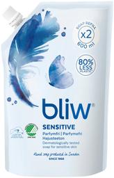 Vedelseep/täitepakk Sensitive 600 ml
