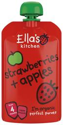 Ellas Kitchen 4K maasika-õunapüree 120g
