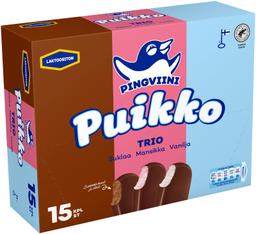 Jäätise multipakk Trio, laktoosivaba, 15x32g