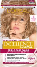 Excellence creme püsivärv 8 light blonde