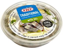 Atlandi heeringafilee tükid tilliga õlis, VICI, 210 g