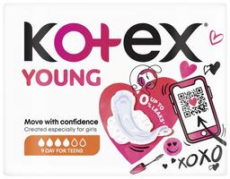 Hügieeniside Young Day, KOTEX, 9 tk