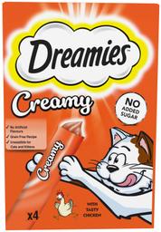 Dreamies Creamy 4x10g kanaga kassidele