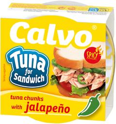 Tuunikalatükid õlis Jalapeño pipraga, CALVO, 142 g