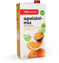 Apelsini-viinamarja-passioonvilja mahlajook, PÕLTSAMAA, 2 L