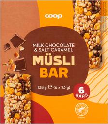 Coop müslibatoon šokolaadi soolakarmelli 138g