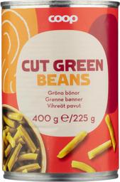 Coop tükeldatud rohelised oad soolvees 400/225g