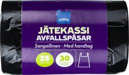 Rainbow prügikott sangadega 30 l 25 tk, must
