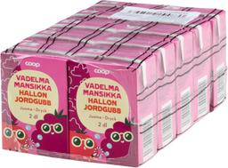 Coop vaarika-maasikamahlajook 10x200 ml