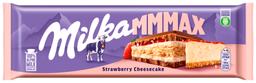 Piimašokolaad maasika-juustukoogi täidisega, MILKA, 300 g