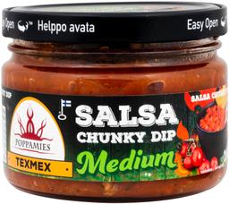 Poppamies Texmex Salsa Chunky Dip Medium salsakaste 260 g