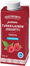 Juustoportti vaarikamaitseline türgipärane joogijogurt, laktoosivaba, 250 ml