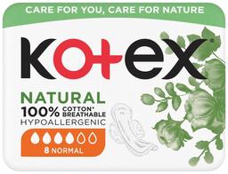 Kotex Natural 100% Cotton Normal hügieeniside 8tk