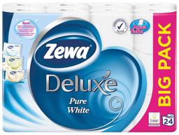 Tualettpaber deluxe 24 rulli 3-kihiline, pure white