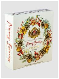 Basilur Merry Berries assortii rohelise-, musta- ja puuviljateed Valge 40tk