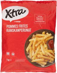 X-tra Külmutatud Eelküpsetatud Friikartulid sakilised 1 kg