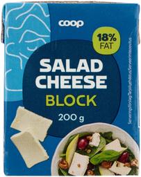 Coop salatijuust plokina, 18% rasva, 200g