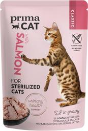 Steriliseeritud kassidele, lõhe kastmes, PRIMACAT, 85 g