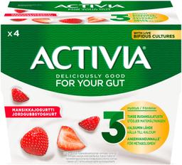 ACTIVIA maasikajogurt 4X125g