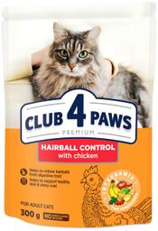 Club4 Paws Kuivtoit Kassidele Karvapallide Vastu 300g