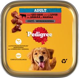 Pedigree veise ja maksaga eine koerale 300g
