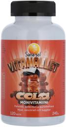 Sana-sol Vitanallet koolamaitseline multivitamiini toidulisand 120tk / 240g