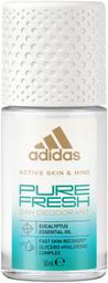 Adidas rulldeodorant pure fresh eukalüptusega 50ml