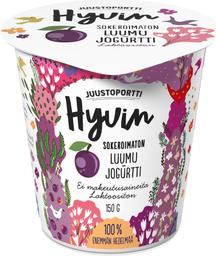Juustoportti magustamata laktoosivaba ploomijogurt 150 g