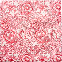 Salvrätik William Morris P& punane 33cm
