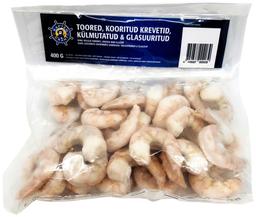 Hiidkrevetisabad kooritud toored, 400g