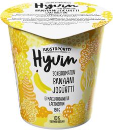 Juustoportti Hyvin banaanijogurt, laktoosivaba, 150 g