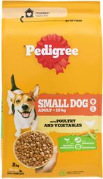 Pedigree Mini <(><<)>10kg 2kg Linnuliha&Köögiviljad