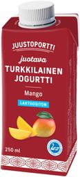 Juustoportti mangomaitseline türgipärane joogijogurt, laktoosivaba, 250 ml