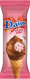 Daim maasikajäätis vahvlituutus, 150 ml/93 g