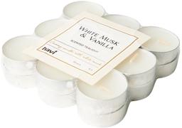 Havi teeküünal valge muskuse&vanilje 18tk