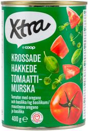 Xtra hakitud tomatid pune ja basiilikuga 400g