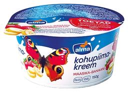 Kohupiimakreem maasika- banaani, ALMA, 150 g