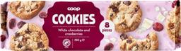 Coop valge šokolaadi ja jõhvikatega küpsised 150g