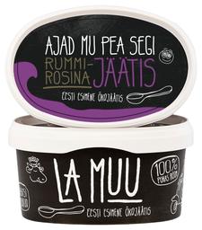 Rummi-rosinajäätis, LA MUU, 400 g