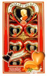 Mozart kommikarp 80g martsipani-šokolaadi südamed