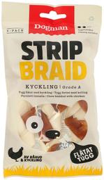 Dogman Chicken Strip Braid S närimispulgad kanaga, 3 tk