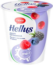 Jogurt metsamarja, 3-me bakteriga, HELLUS, 350 g