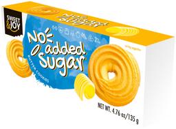 SWEET&JOY Küpsised 20% võiga 135g (suhkruvaba)