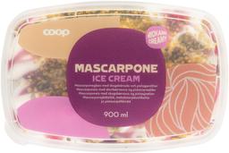 Coop Gourmet Mascarponejäätis pistaatsiapähklite ja metsamarjakastmega 900ml